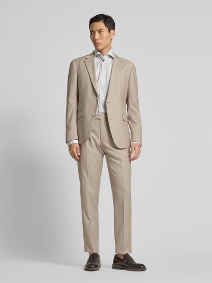 Profuomo Regular Fit Business-Hemd mit Haifischkragen Modell 'Cutaway' Schilf 1