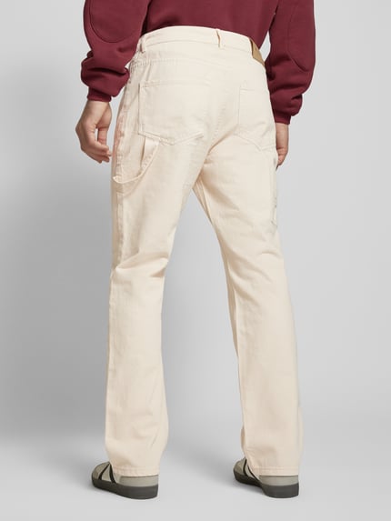 2Y Studios Straight Leg Jeans im 5-Pocket-Design Modell 'HALDOR' Offwhite 5