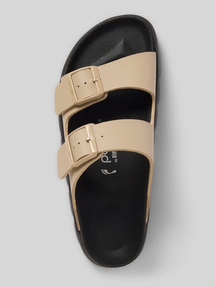 Birkenstock Slippers met reliëflogo, model 'Arizona' Zand - 3
