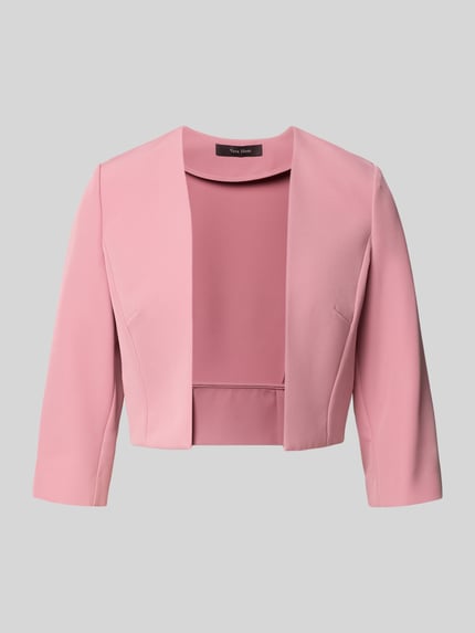 Produktfoto, Regular Fit Blazer mit 3/4-Arm von Vera Mont in Rosa, Elastischer-Material-Mix, offenes Design, Rückenlänge 42 cm, Größe 36