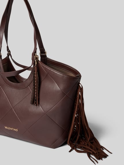 Valentino Bags Shopper mit Fransen Modell 'ASTRID' Dunkelbraun 2