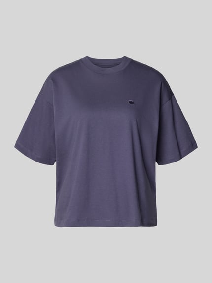 Produktfoto, Regular Fit T-Shirt aus reiner Baumwolle Modell 'CHESTER' van Carhartt Work In Progress in effen donkerpaars, zachte textuur