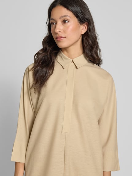 someday. Knielanges Kleid mit Umlegekragen Modell 'Quirve' Sand 3