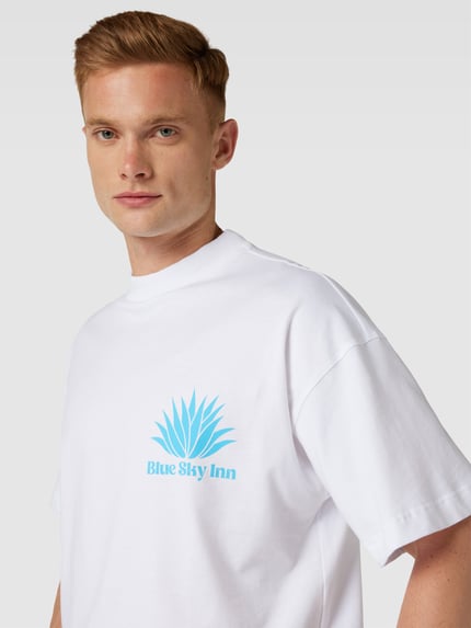 Blue Sky Inn T-shirt z nadrukiem z logo Biały 3