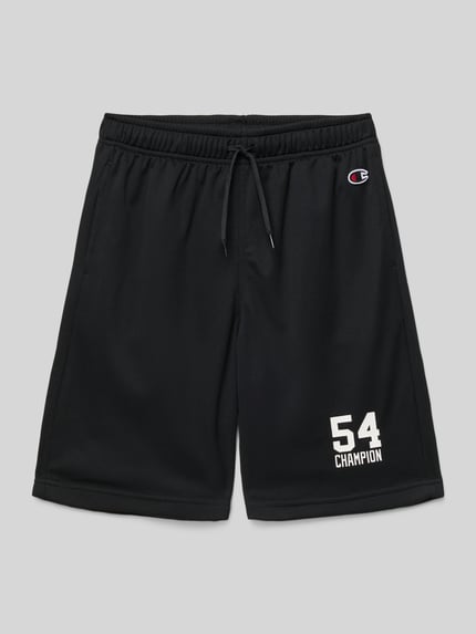 Champion Regular fit sweatshorts met labelprint Zwart - 1