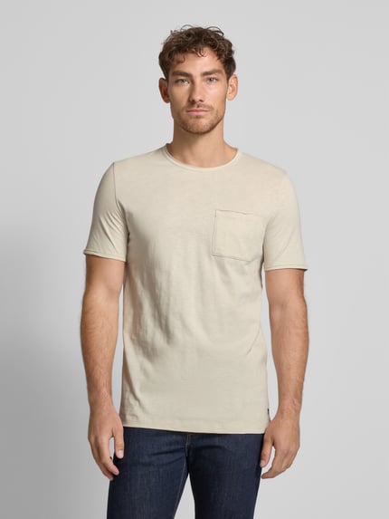 s.Oliver RED LABEL Regular fit T-shirt van puur katoen Offwhite - 4