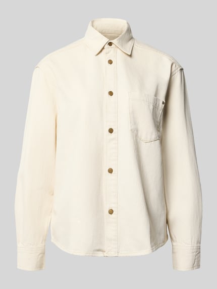regular fit jeanshemd van mix van katoen en lyocell Shop The Look MANNEQUINE