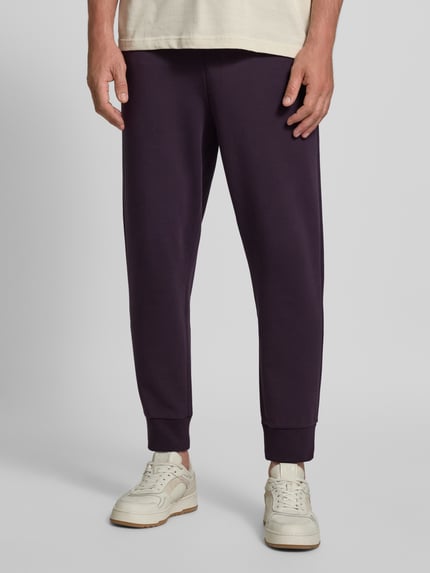 BOSS Green Regular Fit Sweatpants aus Baumwoll-Mix Lila 4