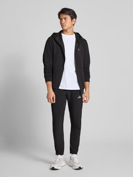 adidas Training Bluza rozpinana o kroju regular fit z nadrukiem z logo model ‘Full’ Czarny 1