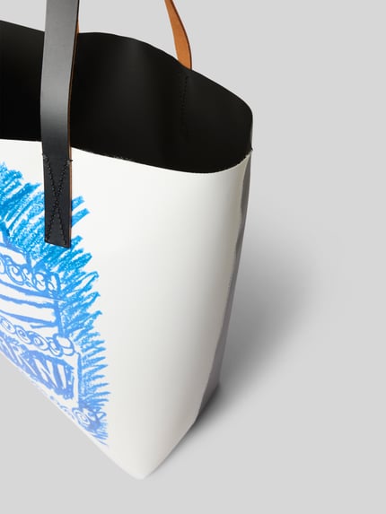 Marni torba shopper z uchwytem Błękitny 5