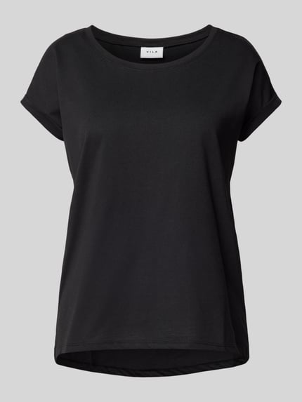 VILA T-Shirt mit Rundhalsausschnitt Modell 'DREAMERS' Black 2