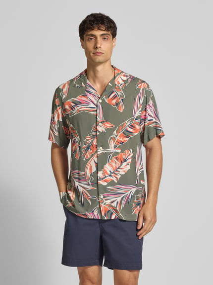 Tommy Hilfiger Koszula casualowa o kroju regular fit z czystej wiskozy Oliwkowy 4
