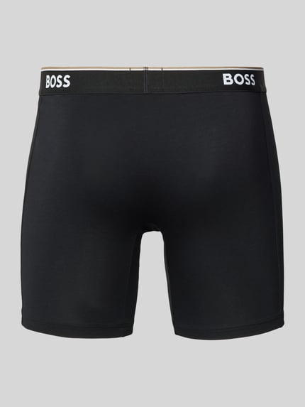 BOSS Boxershorts met elastische band met logo in een set van 3 Zwart - 3