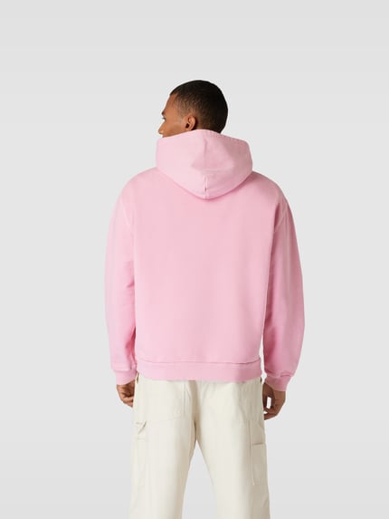 Nanushka Bluza z kapturem o kroju oversized z bawełny Różowy 5