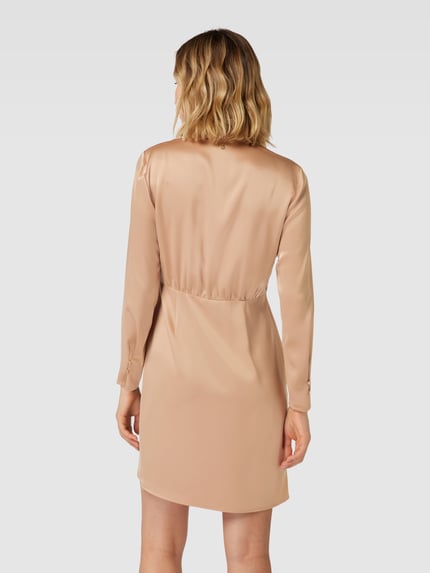 Marc Cain Knielange jurk met platte kraag Camel - 5