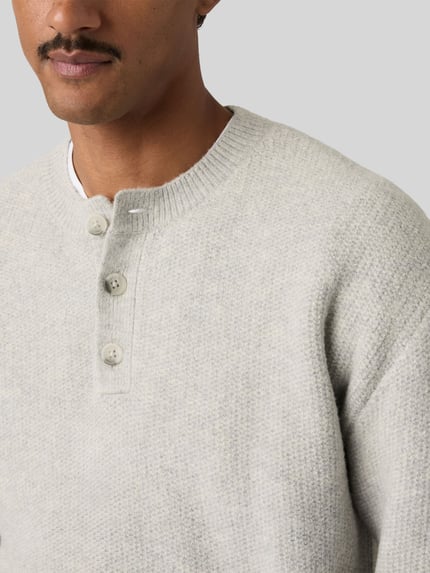 Levi's® pullover in relaxed fit met wol Lichtgrijs - 3