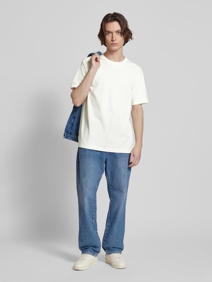 Champion T-shirt met labelstitching Offwhite - 1
