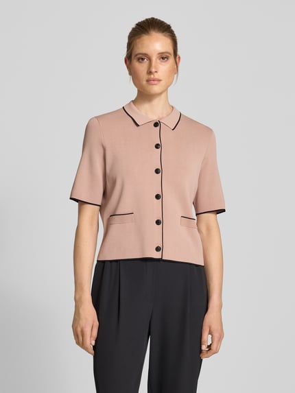 Jake*s Collection Strickjacke mit Knopfleiste Lachs 4