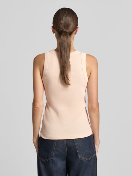 DRYKORN Top o kroju skinny fit z czystej bawełny Jasnoróżowy 5