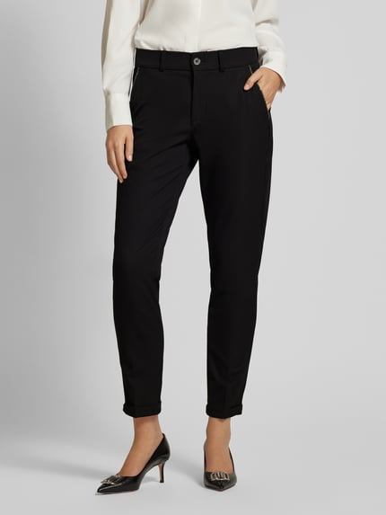 ANGELS Slim fit chino met siersteentjes, model 'LOUISA' Zwart - 4