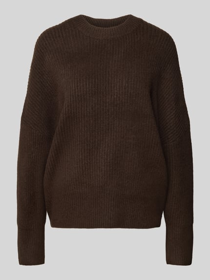 Relaxed Fit Strickpullover mit Woll-Anteil Modell 'Gillian' Shop The Look MANNEQUINE