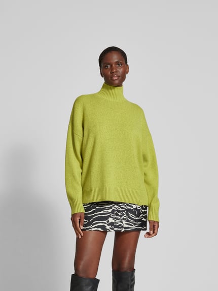 Victoria Beckham Pullover met opstaande kraag Geel - 4