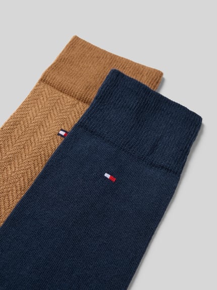 Tommy Hilfiger Strümpfe aus Baumwoll-Mix im 2er-Pack Oliv 2