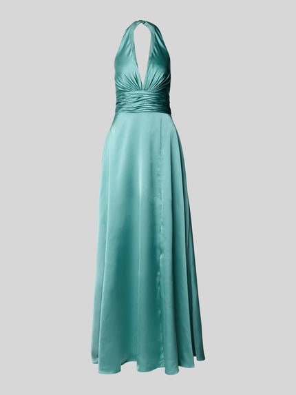 LUXUAR FASHION Avondjurk met halter Groen - 2