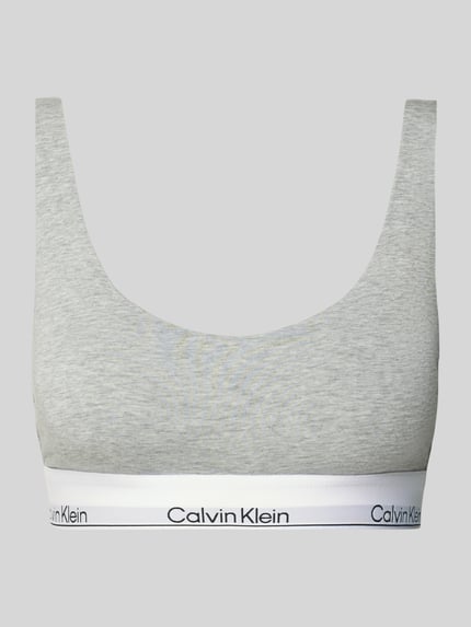 Calvin Klein Underwear Bralette met logostitching Lichtgrijs - 1