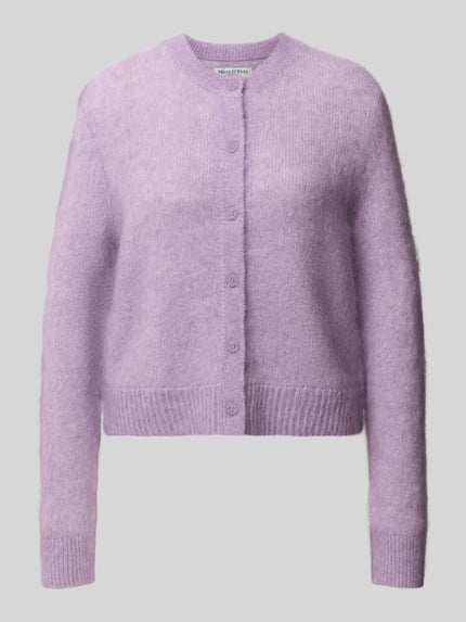 Marc O'Polo DENIM Cardigan mit Rundhalsausschnitt Flieder 1