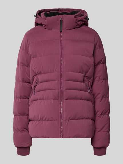 Cars Jeans Puffer Jacket mit Reißverschlusstaschen Modell 'MONYA' Pflaume 2