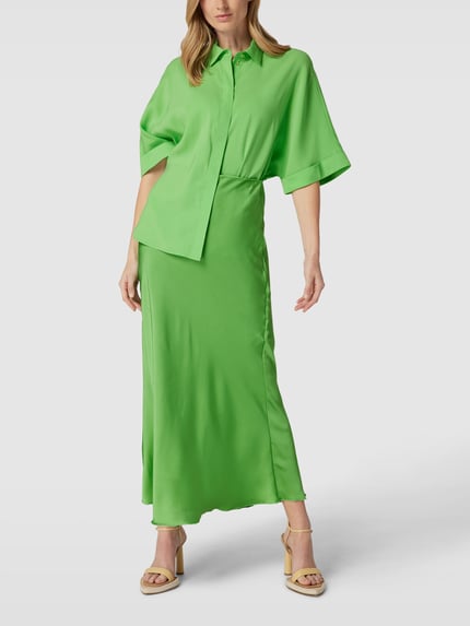Jake*s Collection Maxirok met structuurmotief Groen - 1
