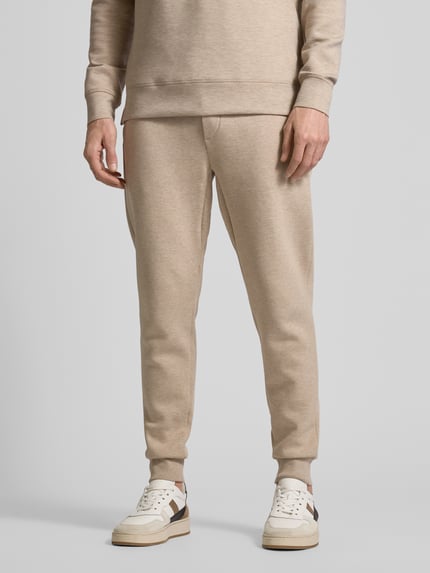 Polo Ralph Lauren Spodnie dresowe o kroju regular fit z dodatkiem bawełny Piaskowy melanż 4