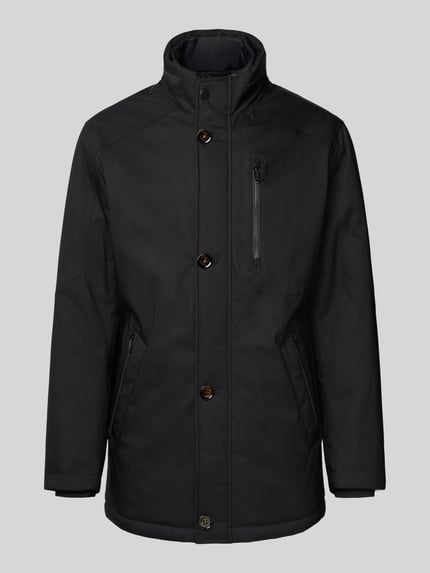bugatti Regular Fit Jacke mit gefüttertem Stehkragen Modell 'City' Black 2