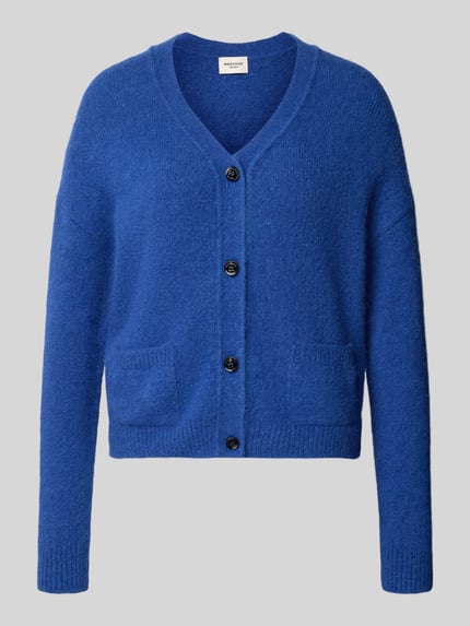 Weekend Max Mara Cardigan aus Alpaka mit aufgesetzten Taschen Blau 2