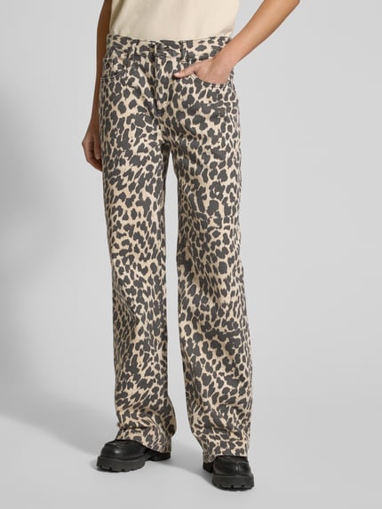 Cph Muse Wide leg jeans in 5-pocketmodel, model 'LEORA-JEANS' Zand - 4