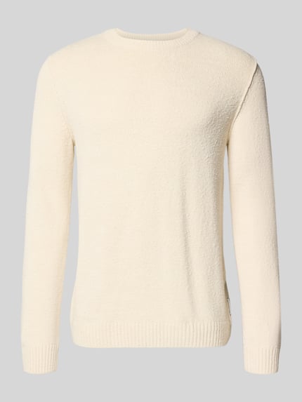 Marc O'Polo DENIM Regular Fit Strickpullover aus Baumwoll-Mix Offwhite 2