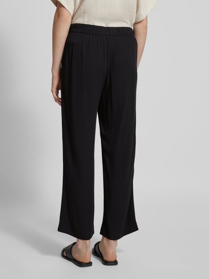 MAC Flared Stoffhose in verkürzter Passform Modell 'CHIARA' Black 5