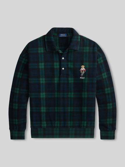 Polo Ralph Lauren Relaxed Fit Sweatshirt aus Fleece mit Logo-Stitching Modell 'MAGIC' Black 2