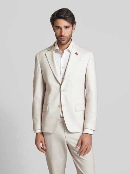 Atelier Torino Sakko mit Brustleistentasche Beige 4