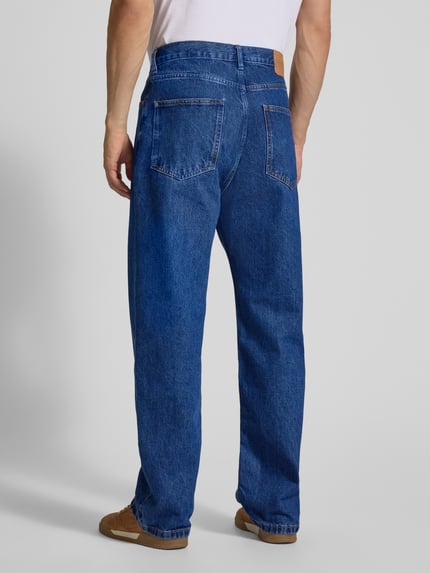 REVIEW Baggy fit jeans met labeldetails Donkerblauw - 5