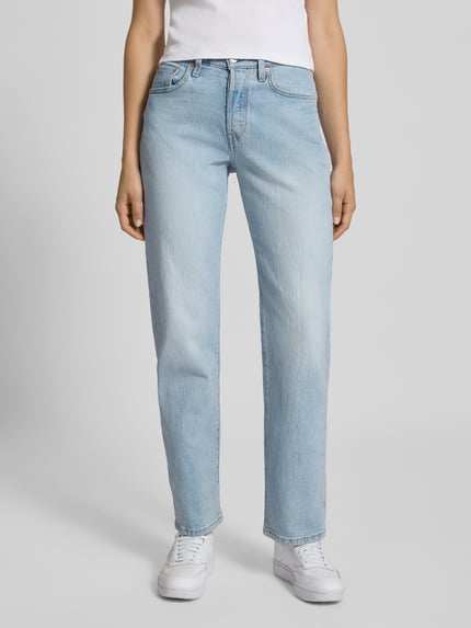 Levi's® 300 Straight fit jeans, model '501 CURVE LAUGH AND LIE' Lichtblauw - 4