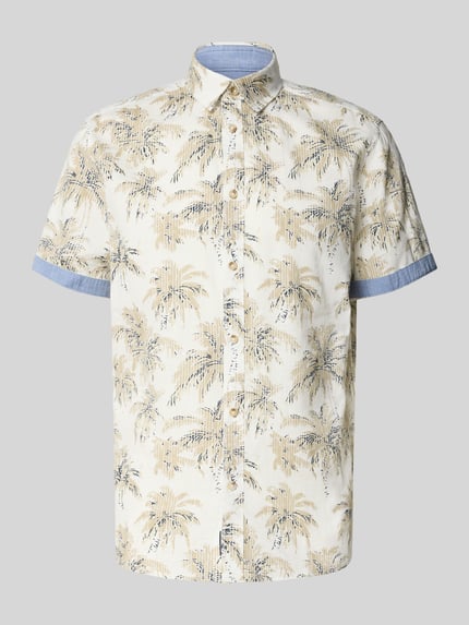 Tom Tailor Regular Fit Freizeithemd aus reiner Baumwolle Offwhite 2