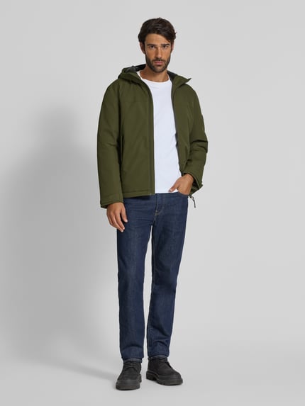 Tommy Hilfiger Regular Fit Funktionsjacke mit Kapuze Oliv 1