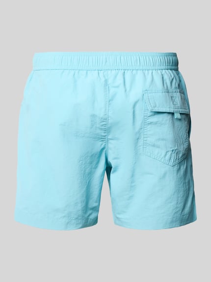 Produktfoto, Badehose mit elastischem Bund und Label-Stitching von CHAMPION in Hellblau, Regular-Fit, Tunnelzug, strukturierte Oberfläche