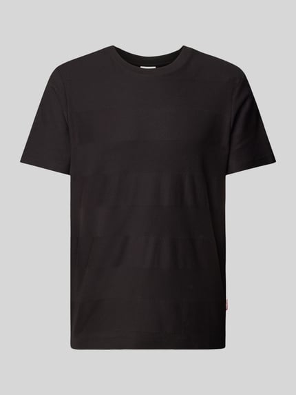 JOOP! JEANS T-Shirt mit Strukturmuster Modell 'Ismet' Black 2