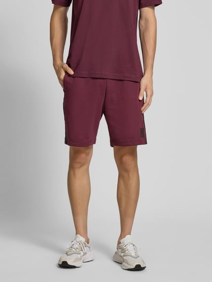 Champion Sweatshorts mit Logo-Print Modell 'TAPE' Bordeaux 4