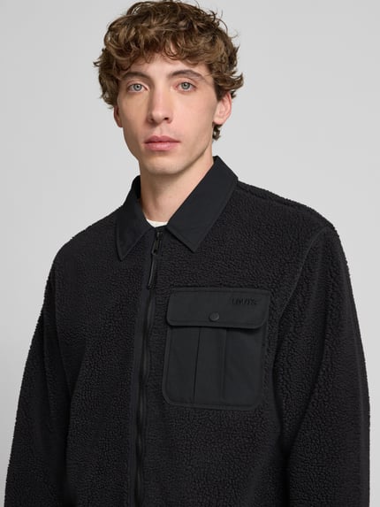 Levi's® Jack met teddybont, model 'JOONIE SHERPA' Zwart - 3