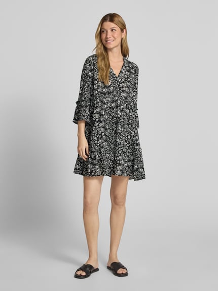 VERO MODA Mini-Tunikakleid aus reiner Viskose Modell 'EASY JOY' Black 1