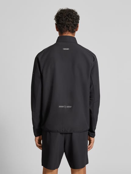 EA7 Emporio Armani Bluza rozpinana o kroju regular fit z nadrukiem z logo model ‘Ventus’ Czarny 5